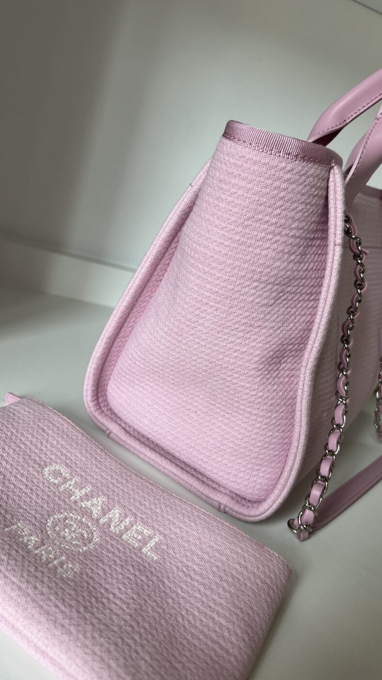 Chanel Small Deauville With Pouch Pink - Image 7