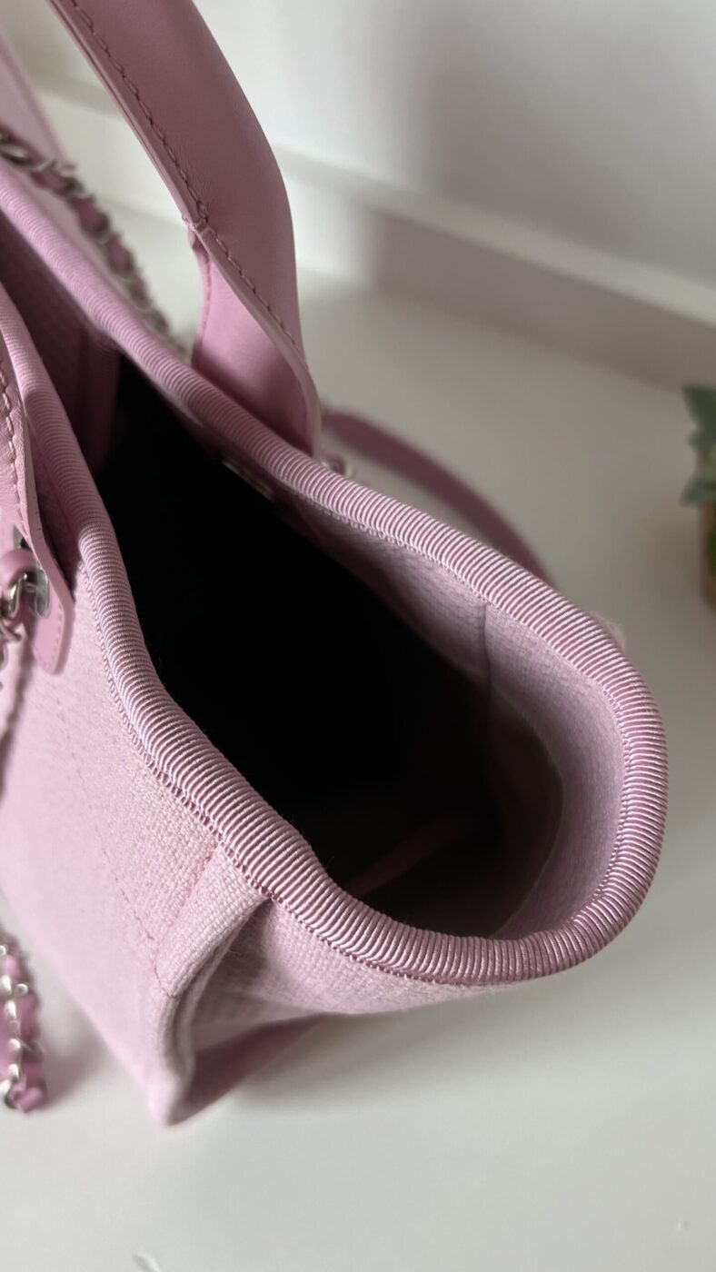 Chanel Small Deauville With Pouch Pink - Image 9