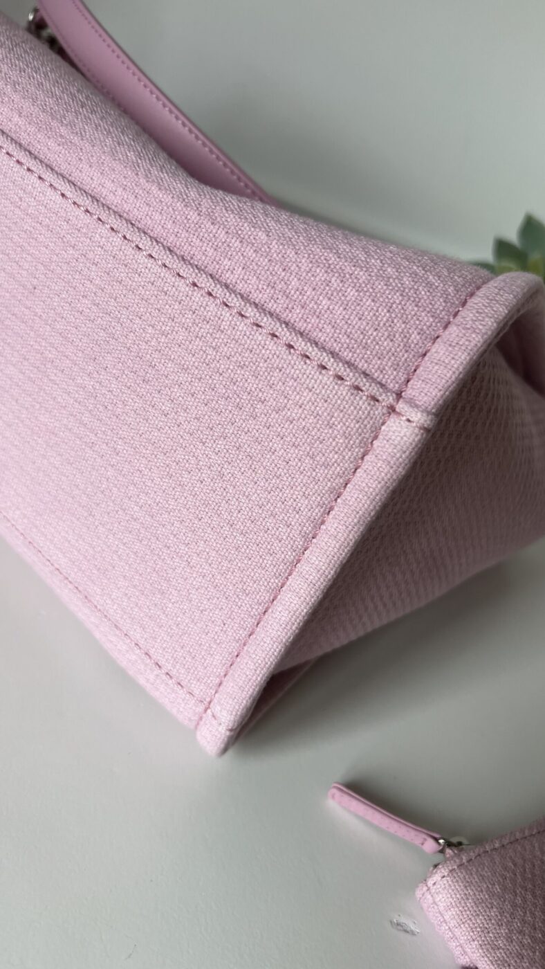 Chanel Small Deauville With Pouch Pink - Image 13