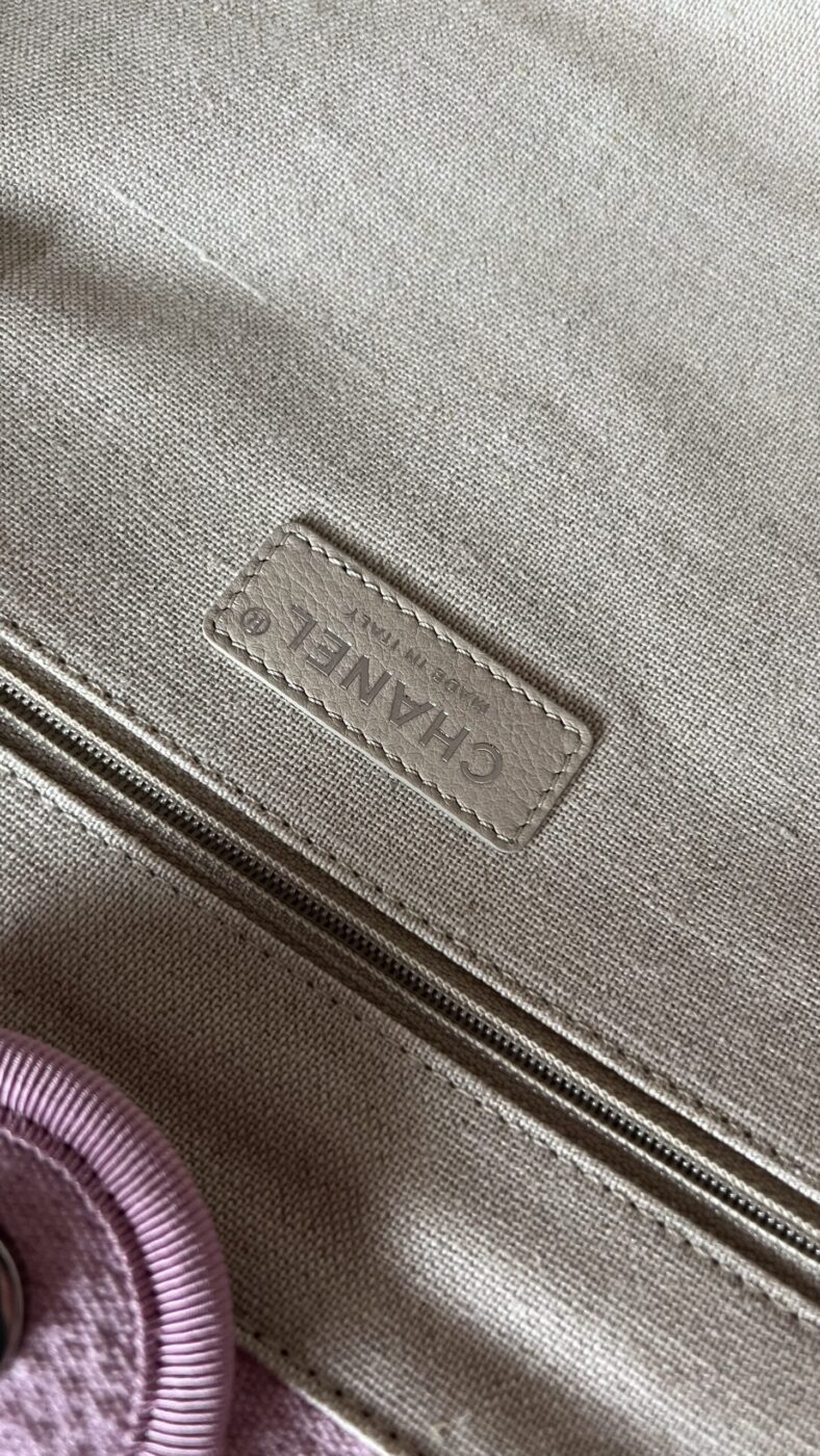 Chanel Small Deauville With Pouch Pink - Image 18