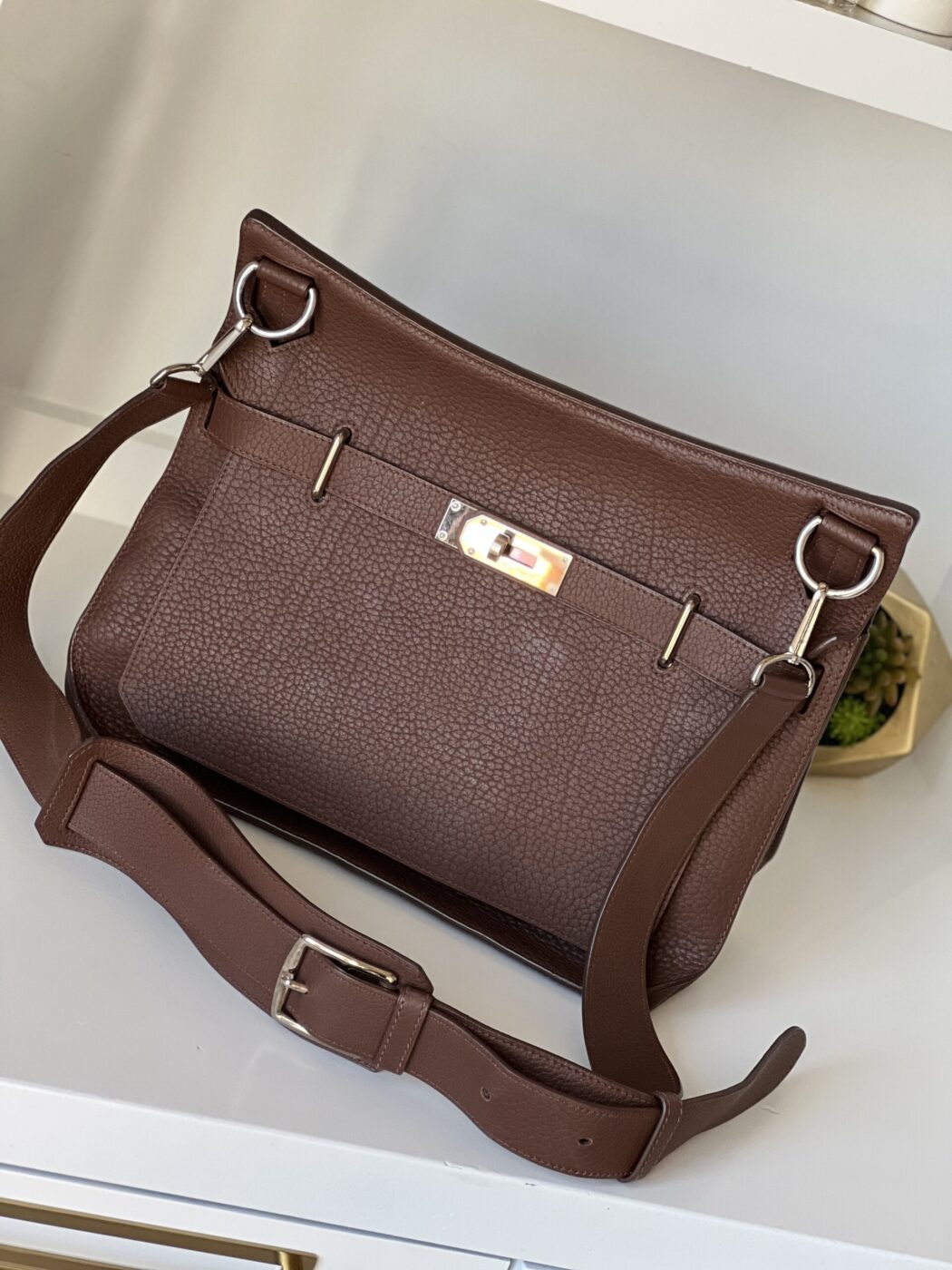 IMG_4782 Hermes Jypsiere 34 Brown - Image 1