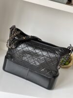 Chanel Medium Gabrielle Black Crinkled Calfskin - Image 9