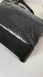 Chanel Medium Gabrielle Black Crinkled Calfskin - Image 12