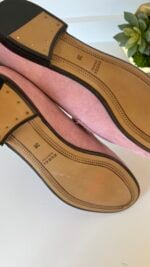 Gucci Pink Suede Loafers 38 - Image 7