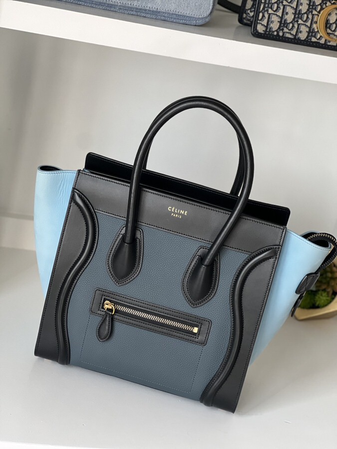 IMG_5710 Celine Luggage Micro Shopper Bag Tri Color - Image 1