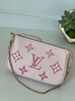 Louis Vuitton Mini Pochette Accessories By The Pool Empreinte Pink