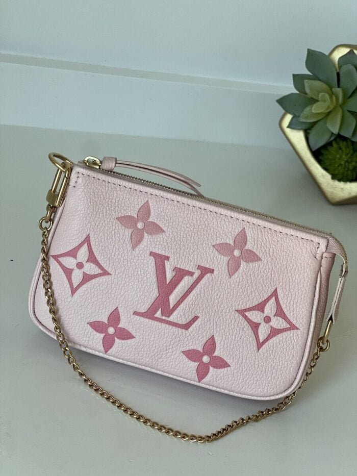 Louis Vuitton Mini Pochette Accessories By The Pool Empreinte Pink - Image 1