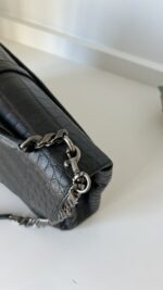 YSL College Shoulder BagCrocodile Embossed Leather - Image 7