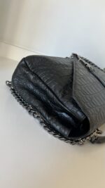 YSL College Shoulder BagCrocodile Embossed Leather - Image 11