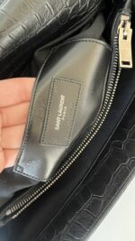 YSL College Shoulder BagCrocodile Embossed Leather - Image 18