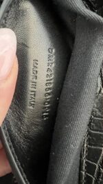 YSL College Shoulder BagCrocodile Embossed Leather - Image 19