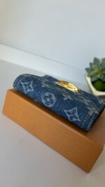 Louis Vuitton Victorine Denim Wallet - Image 4