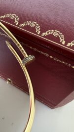 Cartier Juste Un Clou Bracelet Small Model Diamonds YG 17 - Image 8