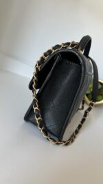 Chanel Quilted Caviar School Memory Small Top Handle Flap Black - Image 6