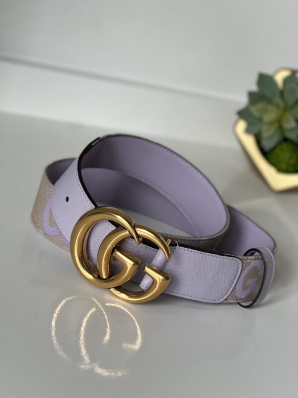 Gucci Belt Jumbo Print Purple 85/34