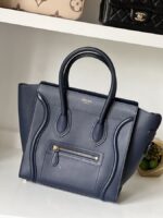 Celine Micro Luggage Navy Blue Calfskin