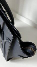 Celine Micro Luggage Navy Blue Calfskin - Image 4