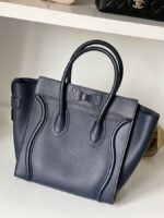Celine Micro Luggage Navy Blue Calfskin - Image 5