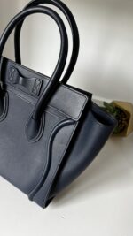 Celine Micro Luggage Navy Blue Calfskin - Image 7