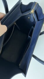 Celine Micro Luggage Navy Blue Calfskin - Image 12