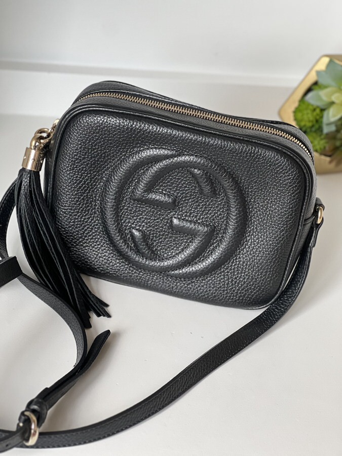 Gucci Soho Crossbody Black Tassel - LVLENKA Luxury Consignment