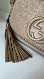 Gucci Soho Tassel Crossbody Dark Beige - Image 2