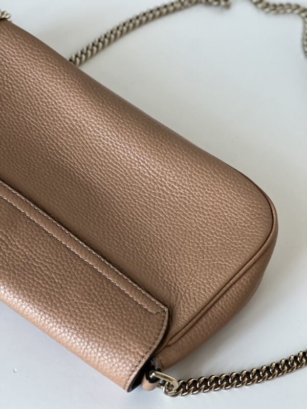 Gucci Soho Tassel Crossbody Dark Beige - Image 9