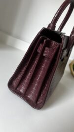 YSL Sac De Jour Burgundy Crocodile - Image 7