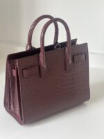 YSL Sac De Jour Burgundy Crocodile - Image 8
