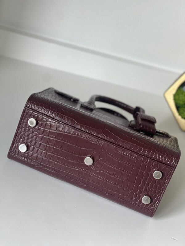 YSL Sac De Jour Burgundy Crocodile - Image 11