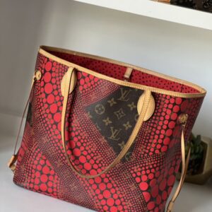 Louis Vuitton Neverfull MM Kusama Red