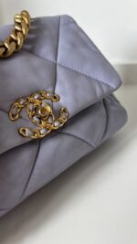 Chanel 19 Small Purple Lilac Lambskin - Image 2