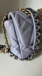 Chanel 19 Small Purple Lilac Lambskin - Image 4