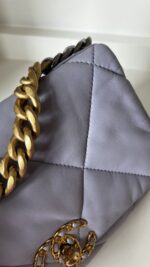Chanel 19 Small Purple Lilac Lambskin - Image 5