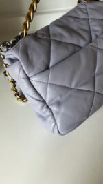 Chanel 19 Small Purple Lilac Lambskin - Image 9