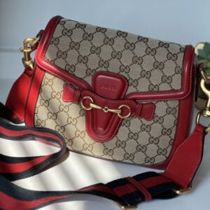 Gucci Lady Web Brown Red Crossbody
