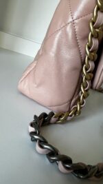 Chanel 19 Small/Medium Light Pink Lambskin - Image 9