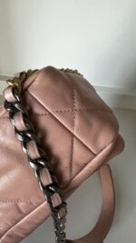 Chanel 19 Small/Medium Light Pink Lambskin - Image 13