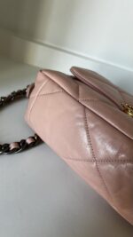 Chanel 19 Small/Medium Light Pink Lambskin - Image 15