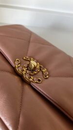 Chanel 19 Small/Medium Light Pink Lambskin - Image 16