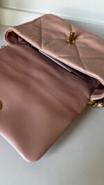 Chanel 19 Small/Medium Light Pink Lambskin - Image 18