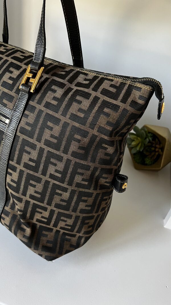 Fendi Large Zucca Vintage Tote - Image 2