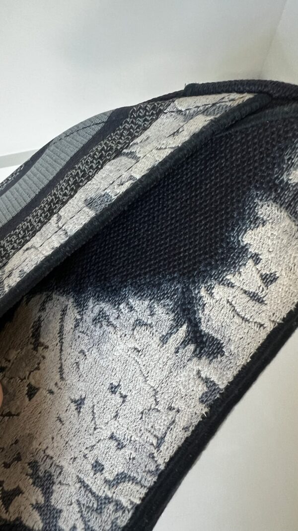 Christian Dior Embroidered Tie Dye Saddle Bag Blue Multicolor - Image 16