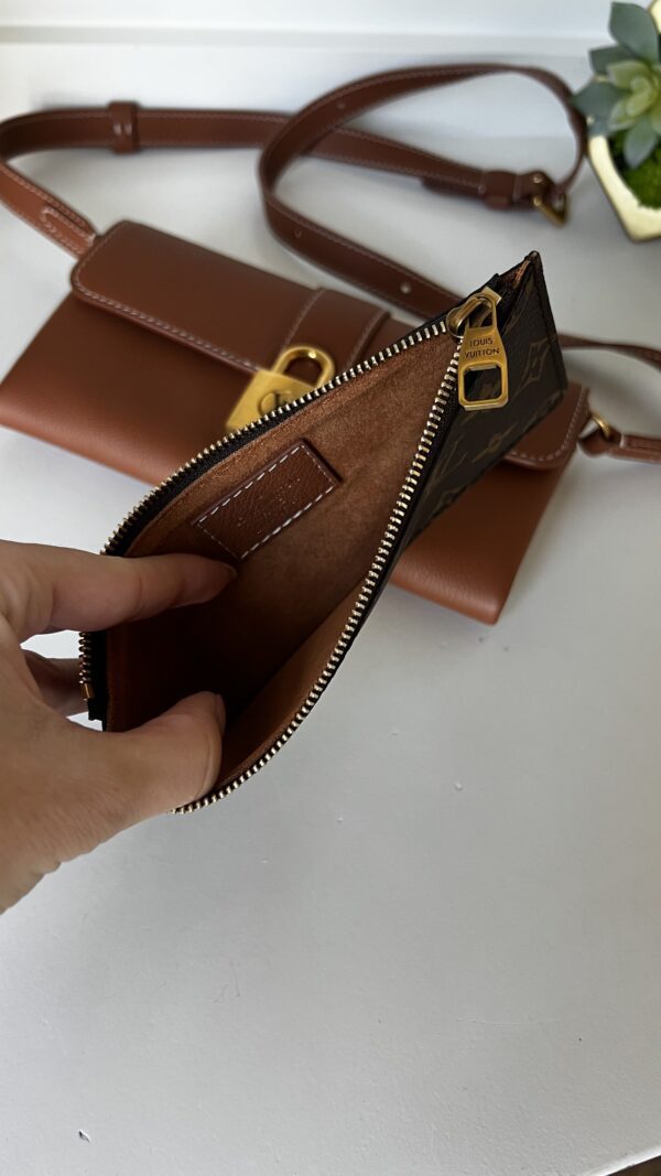 Louis Vuitton Wallet On Chain Low Key Crossbody Cognac Brown - Image 15