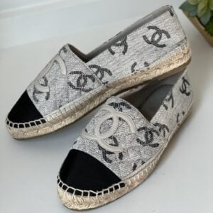 Chanel Jacquard CC Espadrilles 39
