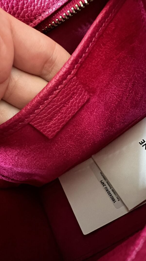 Celine Nano Luggage Fuchsia Drummed Calfskin - Image 15