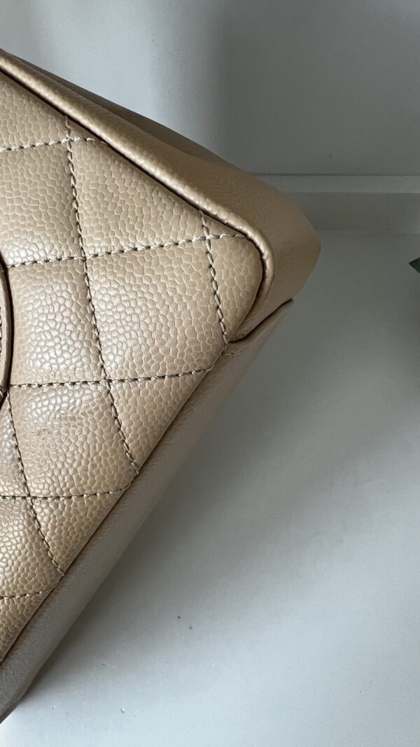 Chanel GST Beige Clair Caviar Shoulder Bag Gold Hardware - Image 14