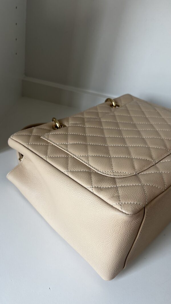 Chanel GST Beige Clair Caviar Shoulder Bag Gold Hardware - Image 15
