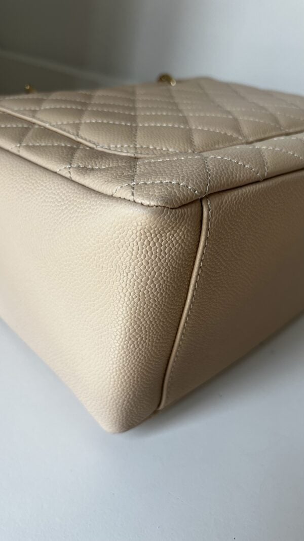 Chanel GST Beige Clair Caviar Shoulder Bag Gold Hardware - Image 16