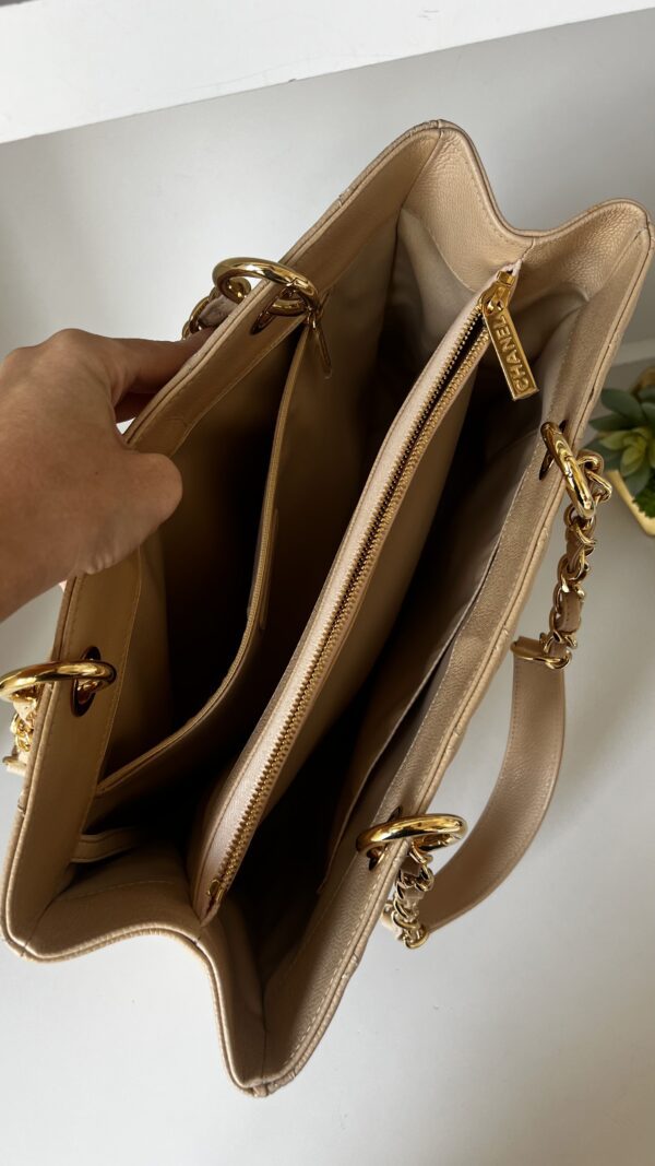 Chanel GST Beige Clair Caviar Shoulder Bag Gold Hardware - Image 20